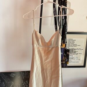 Elegant cream colored night out dress